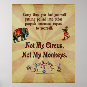 Not My Circus, Not My Monkeys Poster