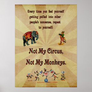 Not My Circus, Not My Monkeys Poster