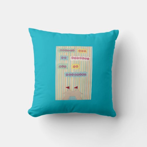 Not My Circus Not My Monkeys Throw Pillow