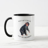 Not my Circus Not My Monkeys | Watercolor Monkey Mug (Left)