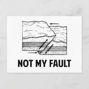 Not My Fault Postcard