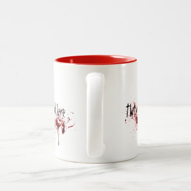 Not my fault Two-Tone coffee mug (Handle)