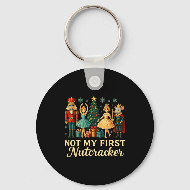 Not My First Nutcracker Sugar Plum Costume, Christ Keychain (Front)