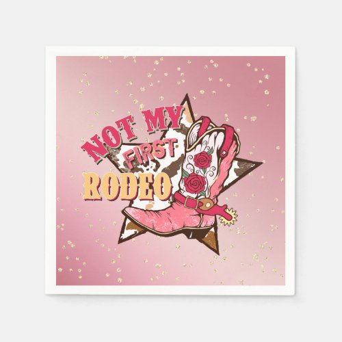 Not My First Rodeo Birthday Party Napkins