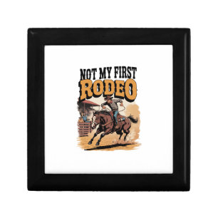Not My First Rodeo Horse COuntry Western Gift Box