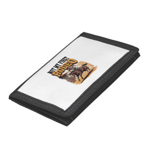 Not My First Rodeo Horse COuntry Western Tri-fold Wallet