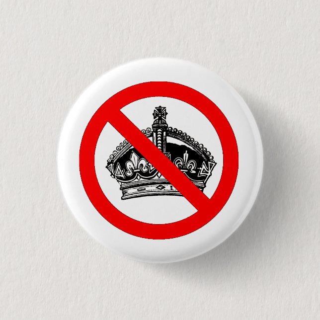 Not My King Button (Front)