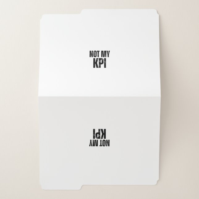 Not My KPI Professional Document Organization  File Folder (Outside Left)