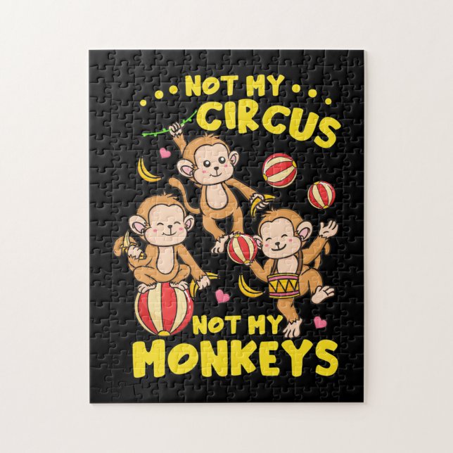 Not My Monkeys Jigsaw Puzzle (Vertical)