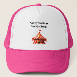 Not My Monkeys Proverb Foam Hat