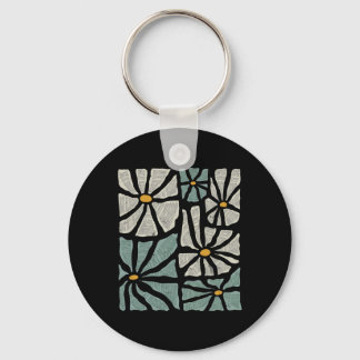 Not My President 2025 Retro Subtle Boho Floral Ant Keychain