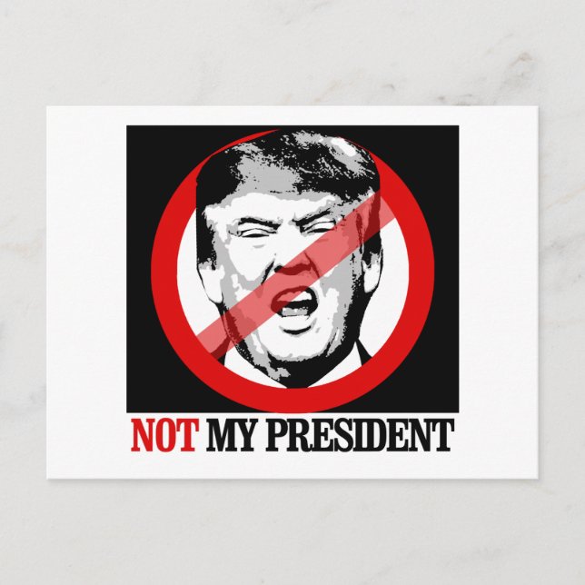 Not My President - Anti-Trump Postcard (Front)