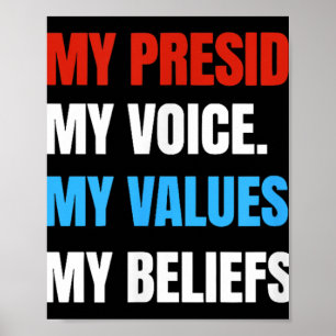 Not My President Not My Voice Not My Values Not Poster