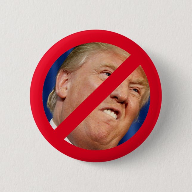 Not My President Pinback Button (Front)