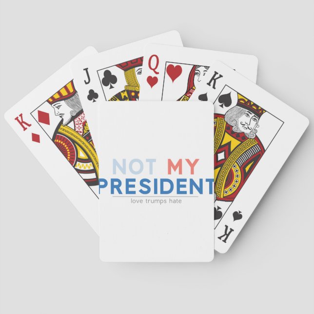 Not my President Poker Cards (Back)