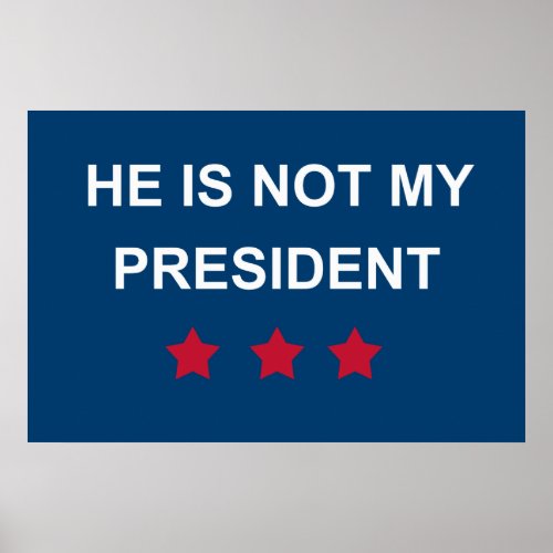 Not My President Poster
