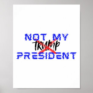 Not My President (say No To Facism) Poster