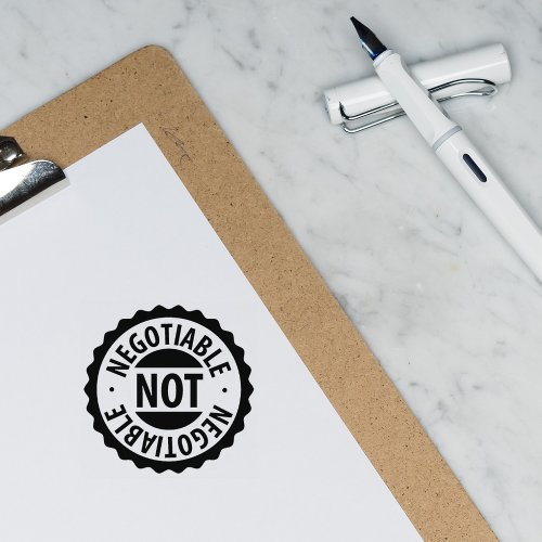 Not Negotiable Small Business   Rubber Stamp