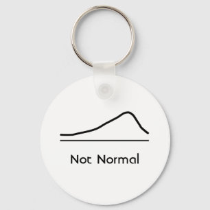 Not Normal for Statistics Lovers keychain