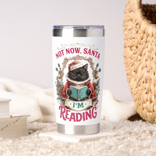Not Now Santa I'm Reading  Insulated Tumbler (Living Room (Rotated))