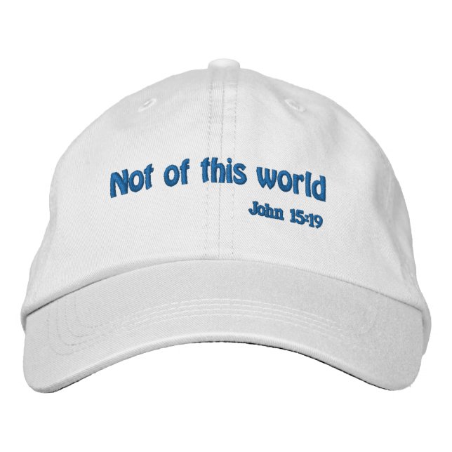 Not of this world  embroidered baseball cap (Front)