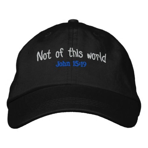 Not of this world  embroidered baseball cap