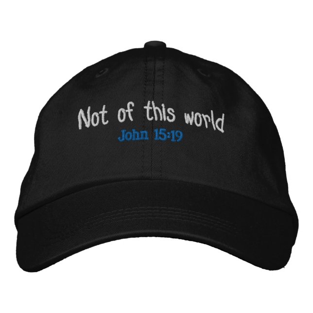 Not of this world  embroidered baseball cap (Front)