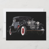Not Old But Classic Car Funny Birthday Party Invitation (Back)
