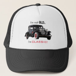 Not Old But Classic Vintage Car Funny Trucker Hat