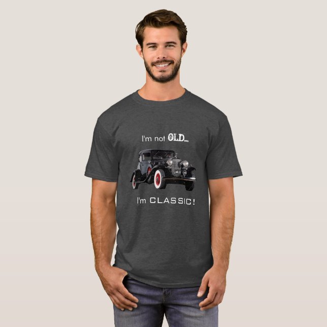 Not Old But Classic Vintage Car T-Shirt (Front Full)