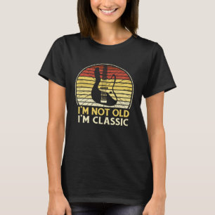 Not Old Classic Aging Graphic Acoustic Guitar T-Shirt