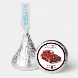 Not Old, Classic Red Coupe His Birthday Party Hershey®'s Kisses®