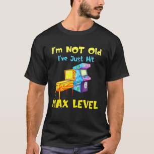 Not Old Hit Max Level Grandpa Vintage Games Old Pe T-Shirt