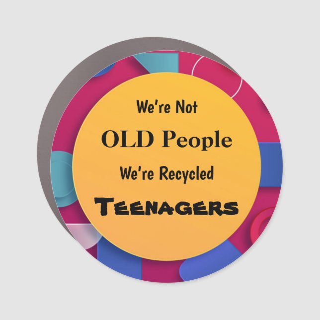 Not Old People Car Magnet (Front)