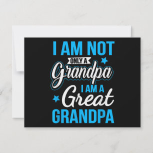 Not Only A Grandpa I Am A Great Grandpa Holiday Card