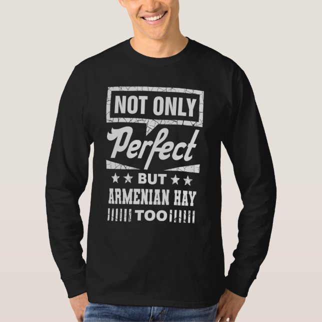 Not Only Perfect But Armenian Hay Too  Armenian Ha T-Shirt (Front)