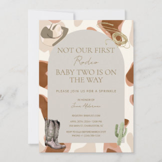 Not Our/Her First Rodeo Baby Sprinkle Invitation