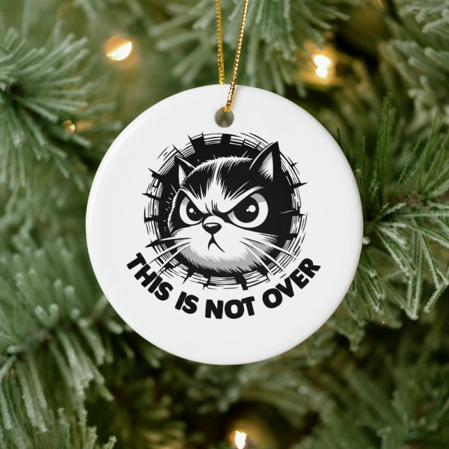Not Over 2 Ceramic Ornament (Tree)