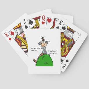 Not Over the Hill Humor Poker Cards