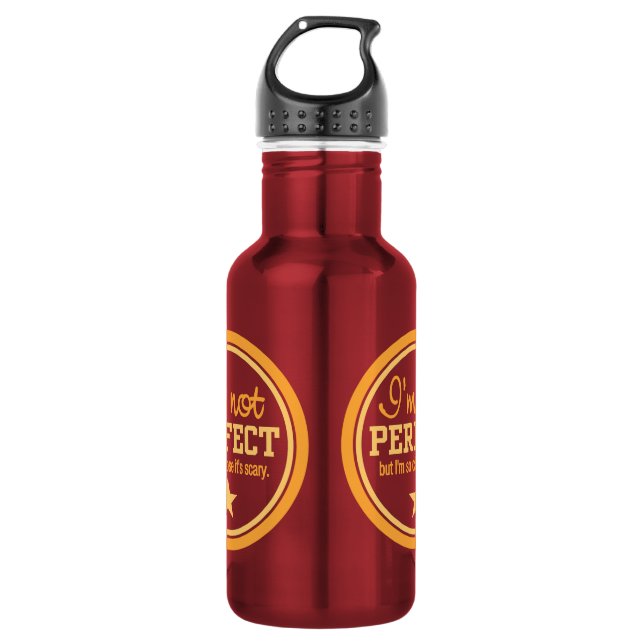 Not Perfect custom Water Bottle (Front)