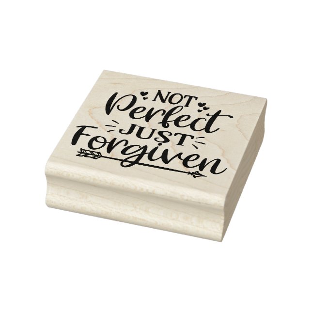 Not Perfect Just Forgiven  Rubber Stamp (Stamp)