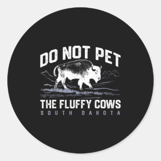 Not Pet Fluffy Cows National Classic Round Sticker