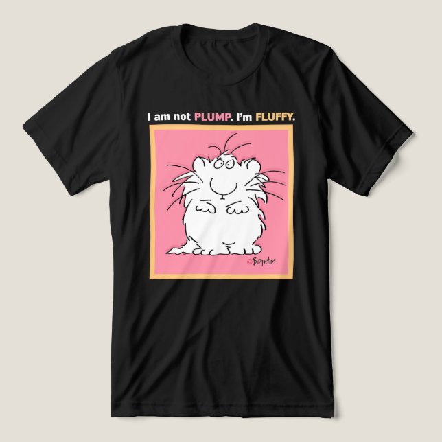 NOT PLUMP, FLUFFY Boynton Tri-Blend Shirt (Design Front)