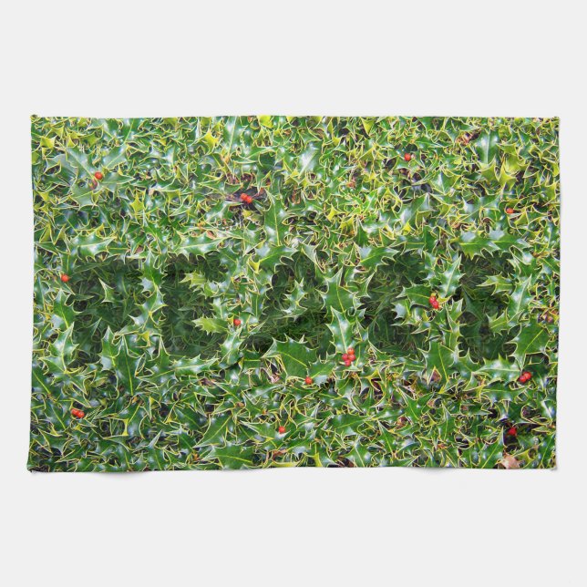 Not prickly Holly Peace Kitchen towel (Horizontal)