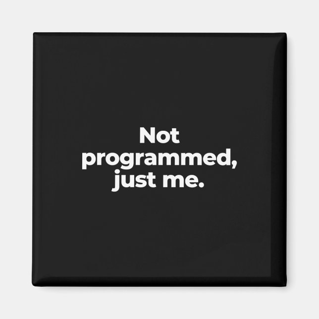 Not Programmed  Magnet (Front)