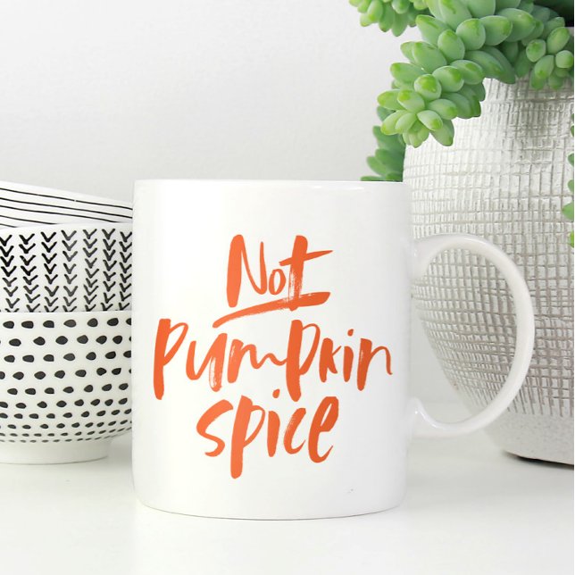 Not pumpkin spice funny fall coffee mug (Creator Uploaded)