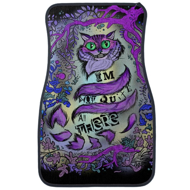 Not Quite All There, Crazy Cat Car Floor Mat (Front)