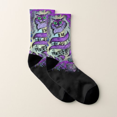 Not Quite All There Crazy Cat Socks