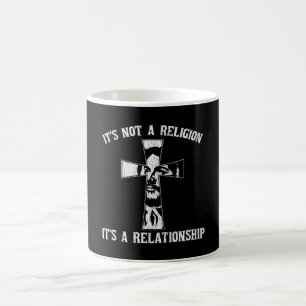 Not Religion It's A Relationship Jesus Christian Coffee Mug