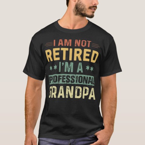 Not Retired  Professional colorful cute workout sh T_Shirt